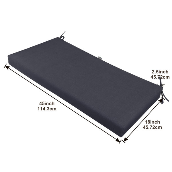 40 x 18 outdoor bench online cushion